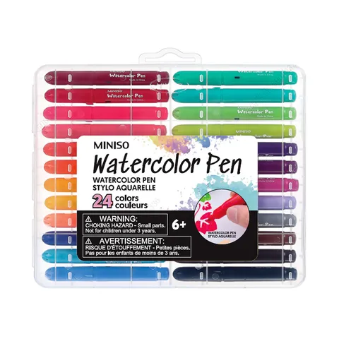 Карандаши Акварельная 24-цвета Miniso, 20,7 × 20 см