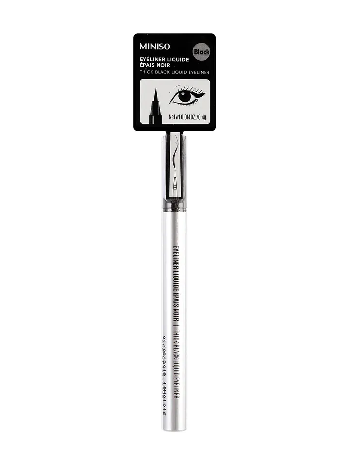 Подводка для глаз Thick Black Eyeliner Miniso, черная