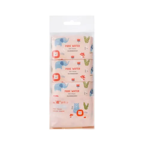 Влажные мини-салфетки Miniso Forest Animals, 8 упаковок по 8 шт