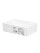 Органайзер для хранения Stackable Storage Box широкий, Miniso, medium 21x14x6.2 см, полипропилен