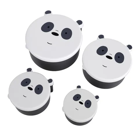 Контейнеры для еды WE BARE BEARS Miniso 4 шт, пластик