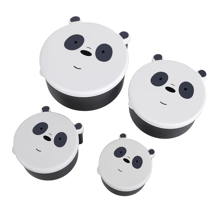 Контейнеры для еды WE BARE BEARS Miniso 4 шт, пластик