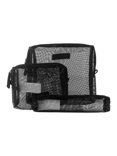 Miniso косметичка нейлон черный 18X21 см