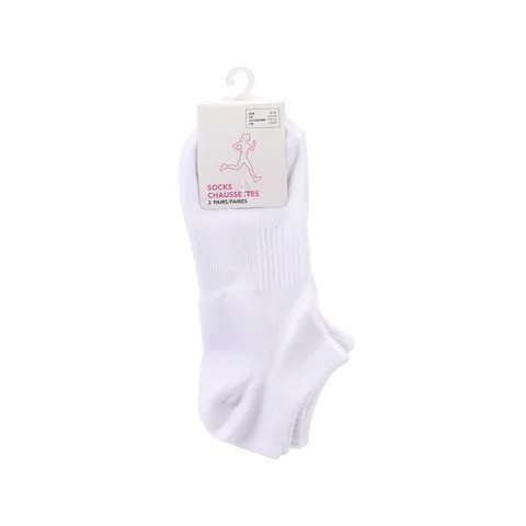 Спортивные низкие носки для женщин (3 пары) Miniso, 21 × 8,5 см, белые