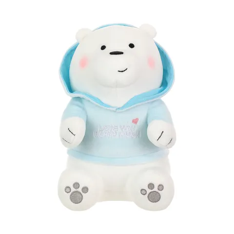 Мягкая плюшевая игрушка Белый медведь в капюшоне We Bare Bears Miniso