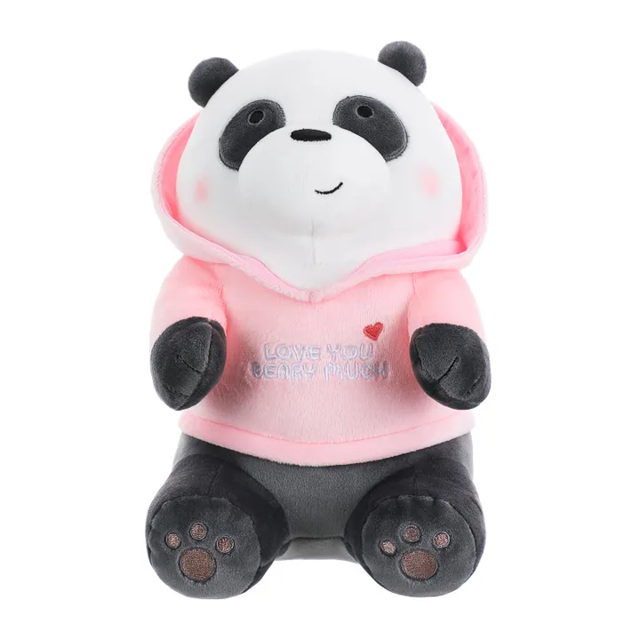 Мягкая плюшевая игрушка Панда в капюшоне WE BARE BEARS Miniso