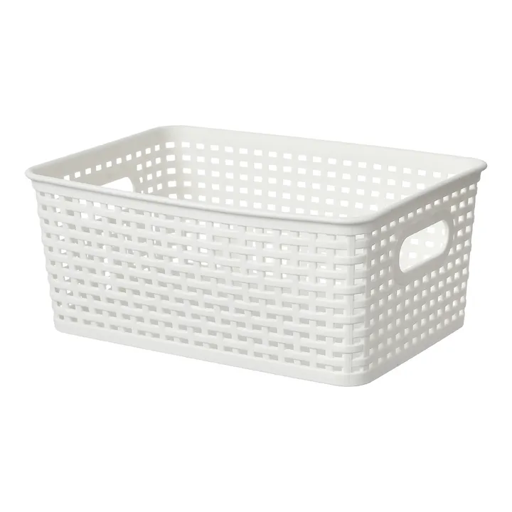 Miniso корзина Hollow-Out Rattan Square Basket (S) 21.8x14.9x9 см, пластик
