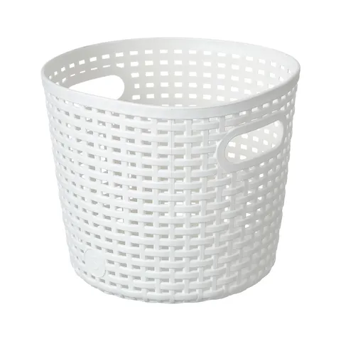 Круглая корзина для хранения в клетку Miniso, 16,5 × 14 см, маленькая