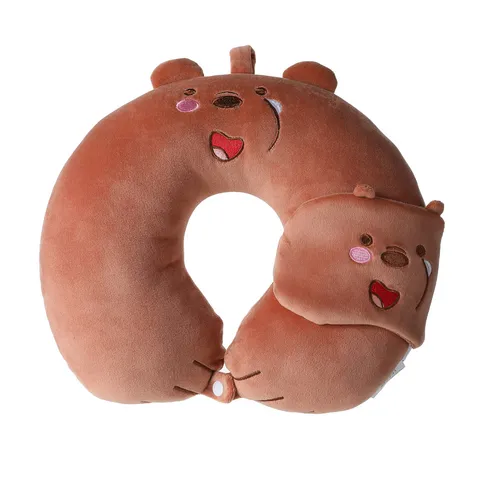 Дорожная подушка для шеи с маской для сна Гризли WE BARE BEARS Miniso