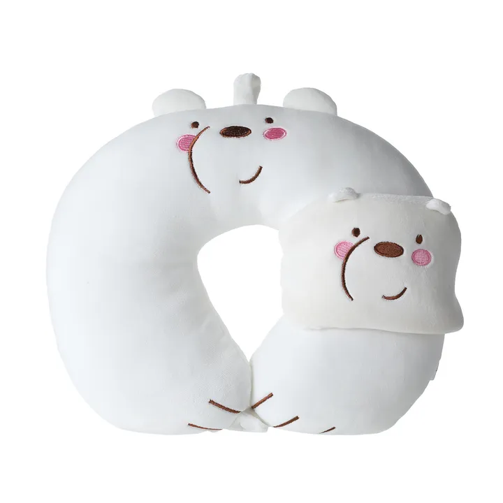 Дорожная с маской для сна Белый медведь WE BARE BEARS Miniso
