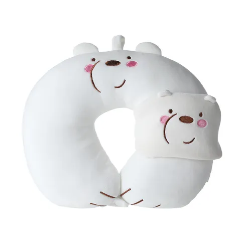 Дорожная с маской для сна Белый медведь WE BARE BEARS Miniso