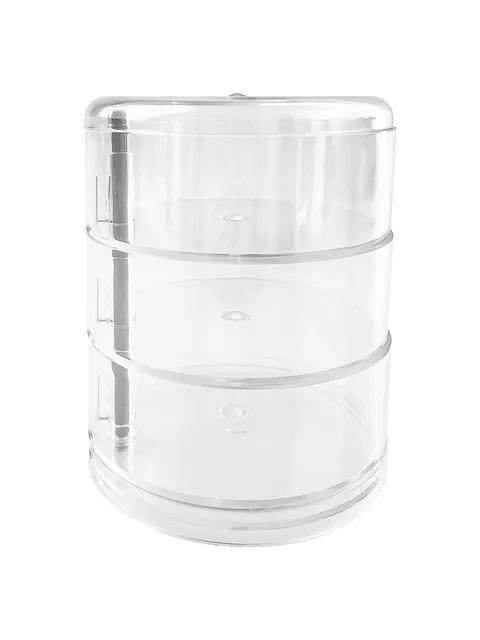 Шкатулка для украшений Miniso Rotatable Jewelry Storage Box, прозрачная