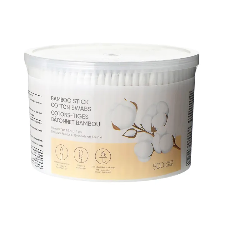 Ватные палочки бамбуковые Bamboo stick Miniso, 500 шт.