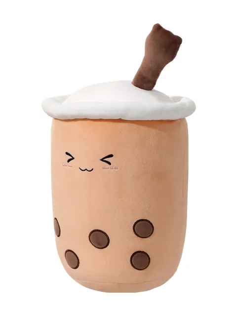 Подушка-карикатура подушка для чая с молоком и соломинкой Miniso, 37 × 24 см