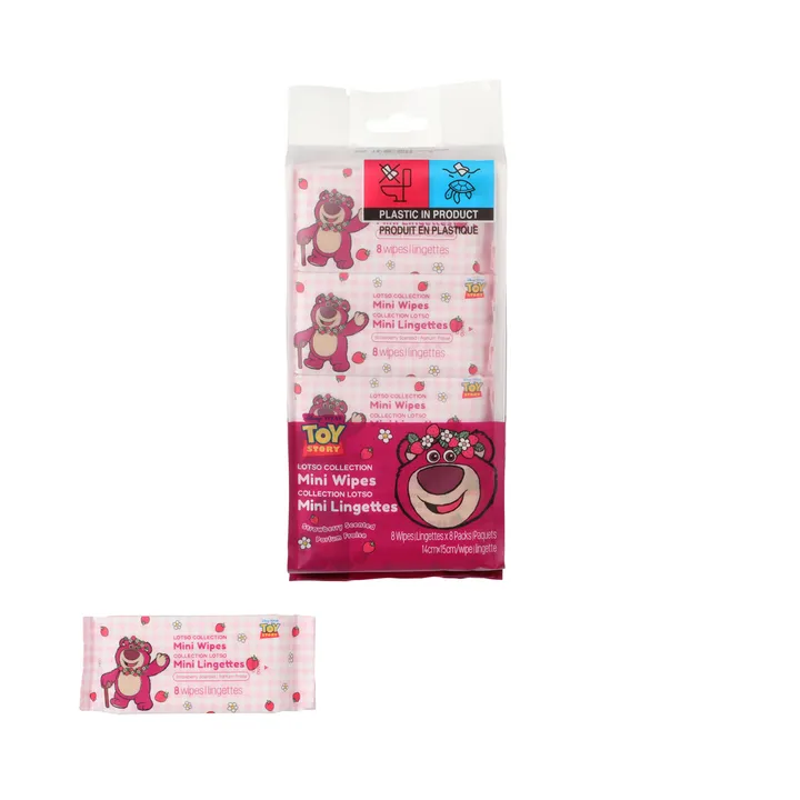 Влажные салфетки Miniso Lotso Collection с ароматом клубники 8 шт