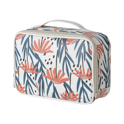 Прямоугольная косметичка Nature Series с ремешком Miniso, 20 × 16 см, абрикос