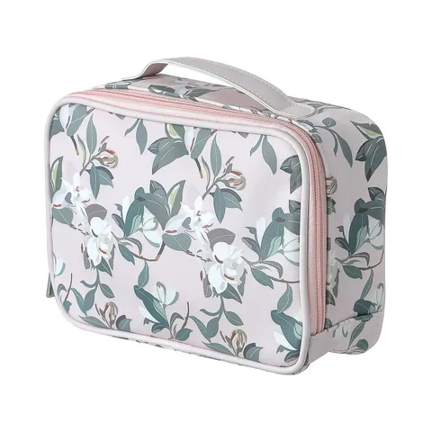 Прямоугольная косметичка Nature Series с ремешком Miniso, 20 × 16 см, розовая