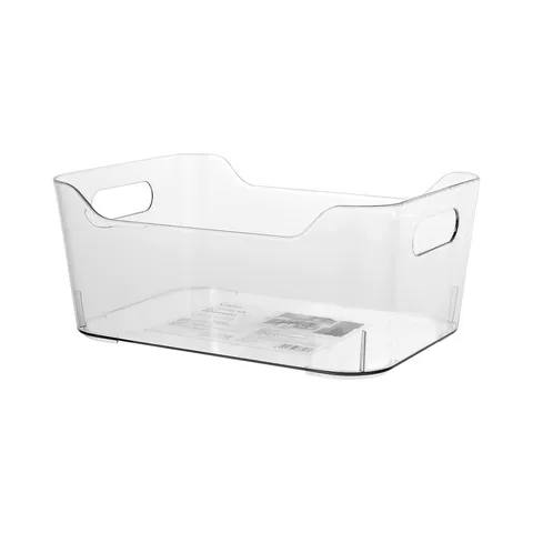 Прозрачный пластиковый контейнер для хранения (размер M) Miniso, 24,8 × 17,9 см, прозрачный