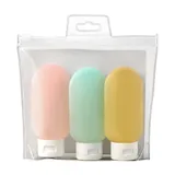 Силиконовые дорожные флаконы Miniso, 3 шт. по 60 мл