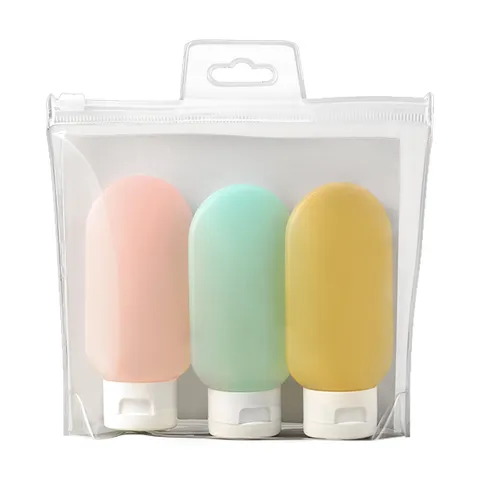Miniso флакон дорожный наливным путем силикон 60 мл 3 шт