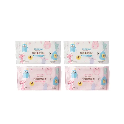 Влажные салфетки Miniso 20 шт x 4уп