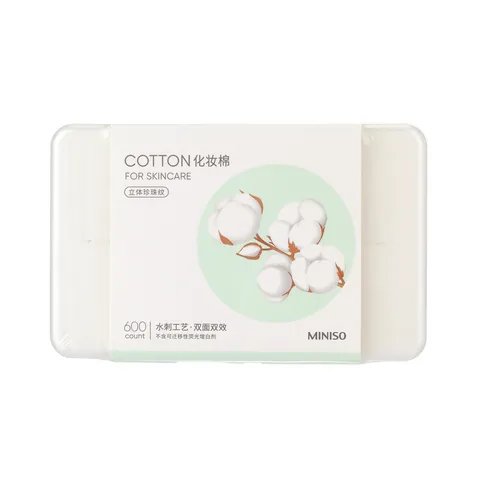 Miniso ватные диски Cotton for skincare 600 шт