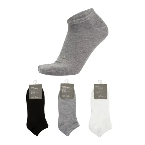 Носки Miniso 6 пар черный, серый, белый 40-44