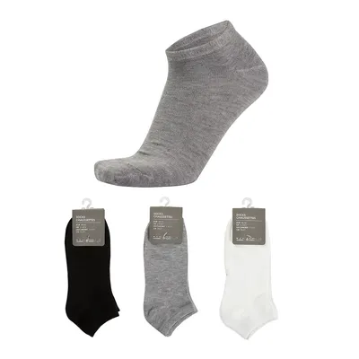 Носки Miniso 6 пар черный, серый, белый 40-44