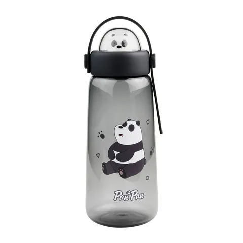Бутылка Miniso 0.6 л серый, винтовая, пластик