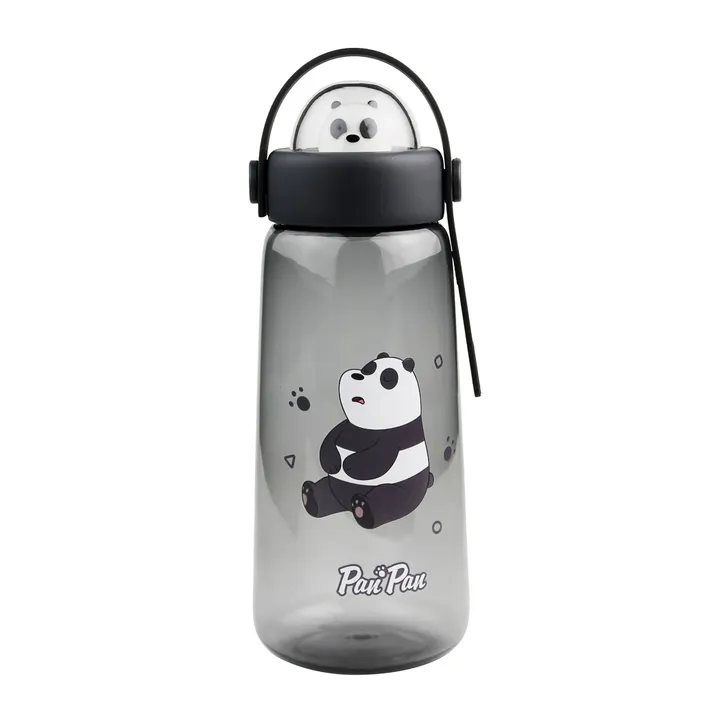 Бутылка Miniso 0.6 л серый, винтовая, пластик