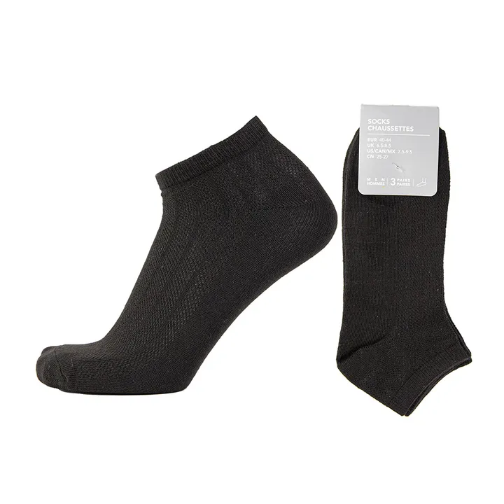 Носки Miniso 3 пары черный 40, 41, 42, 43, 44