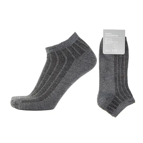 Носки Miniso 3 пары серый 40-44