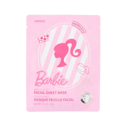 Маска для лица Miniso тканевая Barbie Collection Facial Sheet Mask Hyaluronic Acid 1 шт