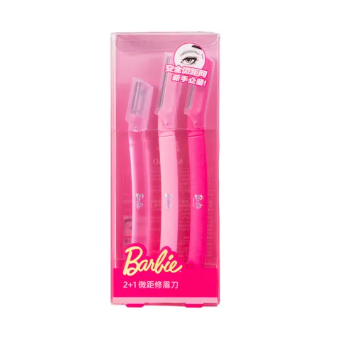 Бритвы для бровей Barbie Miniso, 3 шт.