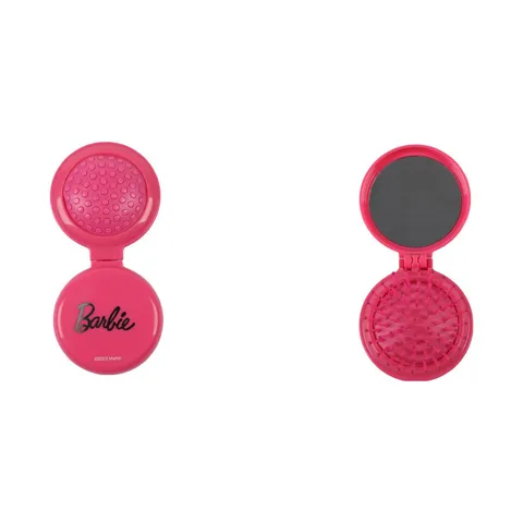 Расческа массажная складная с зеркалом Barbie Collection Miniso