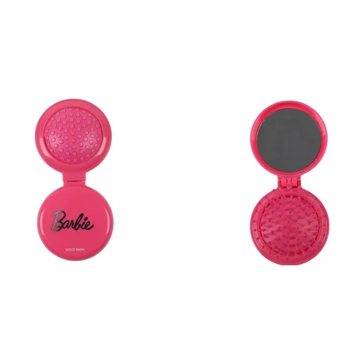 Расческа массажная складная с зеркалом Barbie Collection Miniso