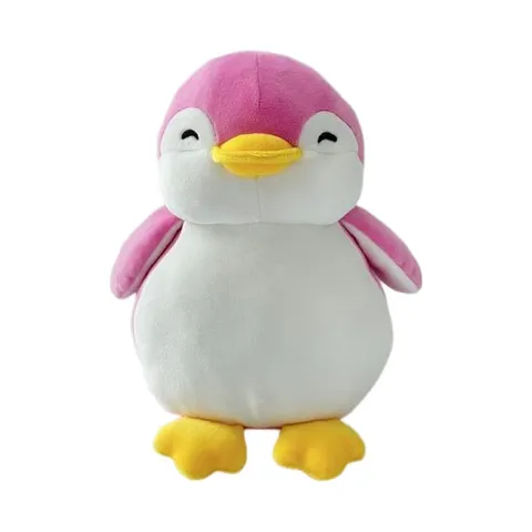 Плюшевая игрушка Пингвин 23 см Miniso, MINI FAMILY, розовый барби