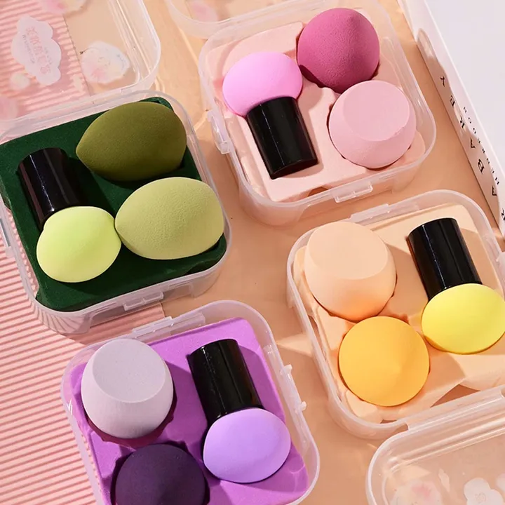 Miniso спонж капля, спонж пуф, спонж клиновидный полиуретан 3 шт