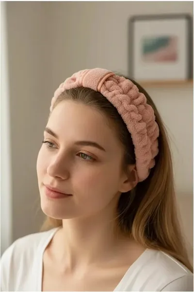 Miniso повязка на голову 1 шт, розовый