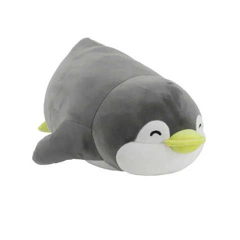 Плюшевая игрушка лежащий пингвин, 15 дюймов (серый Penman) Miniso, MINI FAMILY, 40 × 20 см
