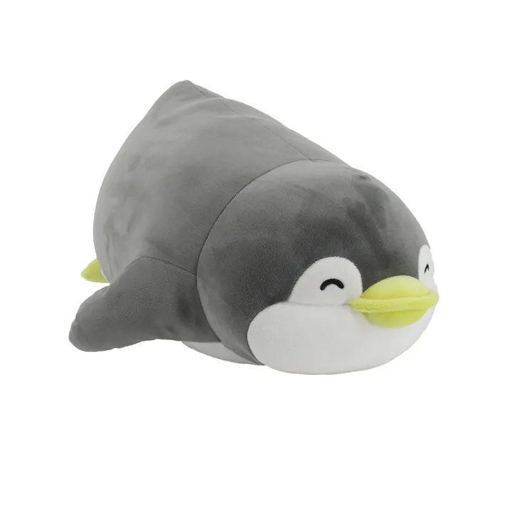 Плюшевая игрушка лежащий пингвин, 15 дюймов (серый Penman) Miniso, MINI FAMILY, 40 × 20 см