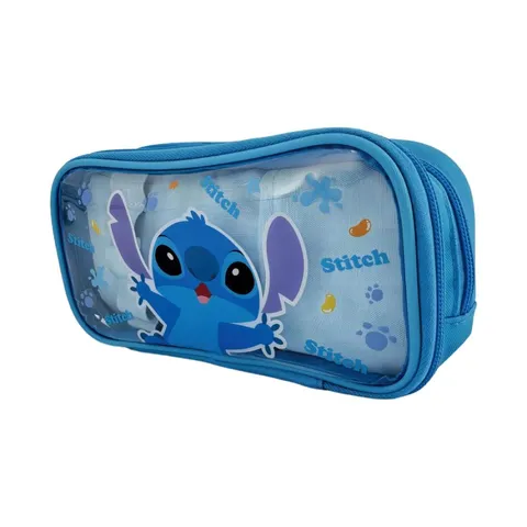 Двухъярусный пенал из коллекции Disney Stitch Miniso, Lilo & Stitch, 21 × 11 см, стич