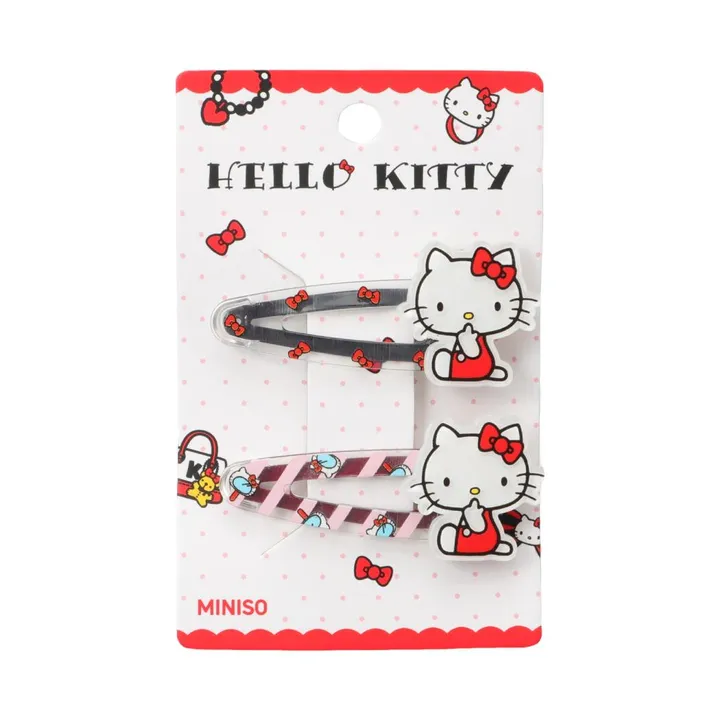 Заколки для волос Hello Kitty (2 шт.) Miniso, 11 × 9 см