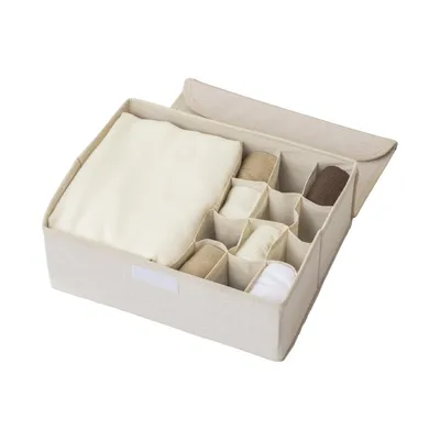 Miniso органайзер для нижнего белья, для носков бежевый, 1 шт