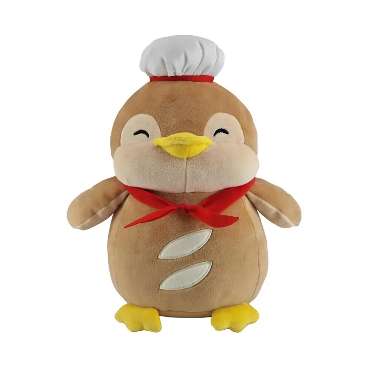 Мягкая игрушка-пингвин серии Happy Baking, 10 дюймов Miniso, MINI FAMILY, 25 × 15 см, хлеб