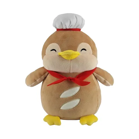 Мягкая игрушка-пингвин серии Happy Baking, 10 дюймов Miniso, MINI FAMILY, 25 × 15 см, хлеб