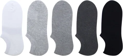 Следки Miniso 5 пар черный, серый, белый 40-44