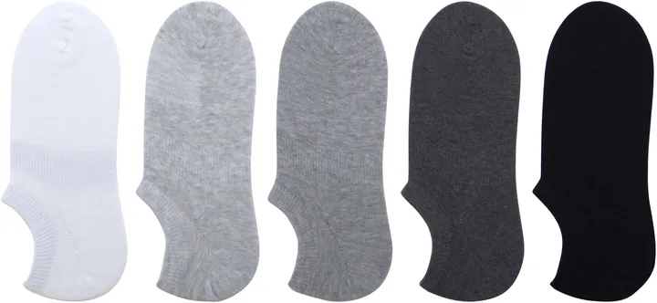 Следки Miniso 5 пар черный, серый, белый 40-44