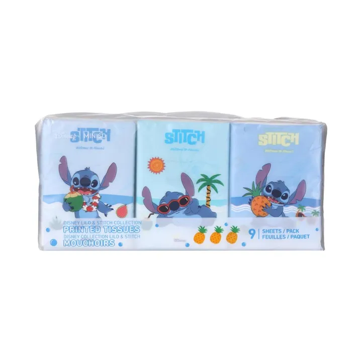 Бумажные салфетки Miniso Disney Lilo &amp; Stitch от Miniso 9 шт