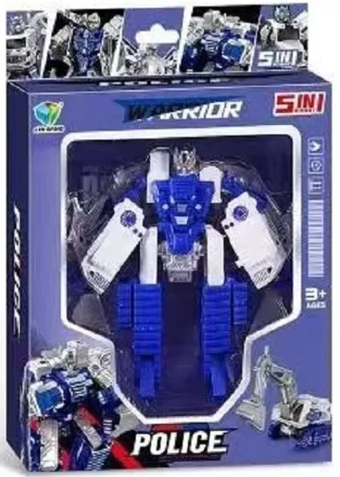 Робот-трансформер Miniso Warrior police, высота 25 см